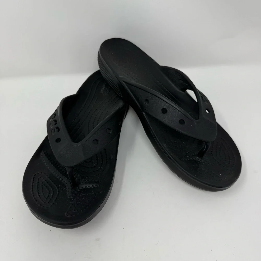 CROCS Black Sporty Sandals Mens 8 or Womens 10